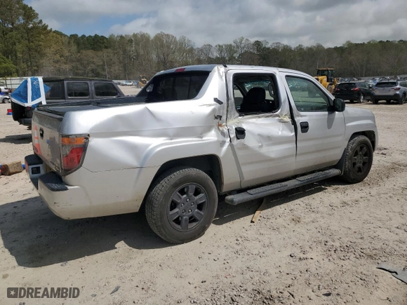 2007 Honda Ridgeline RT with VIN 2HJYK16237H526569, listed as a Copart auction lot 50692405 with 168,366 mi miles and Salvage Title. Bid and sale history available at carsss.com. Image 3.