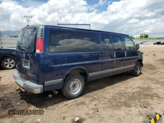2001 Chevrolet Express z VIN 1GAGG29RX11129410, wystawiony jako Copart lot #59819275 z przebiegiem 140 295 mil mil oraz Czysty tytuł • Clean title. Historia ofert i sprzedaży dostępna na DreamBid. Obrazek 3.