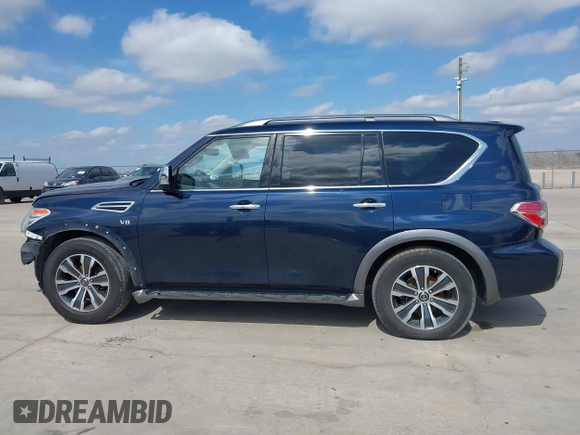 2020 Nissan Armada SL with VIN JN8AY2ND4L9108176, listed as a IAAI auction lot 41590846 with 115,588 mi miles. Bid and sale history available at carsss.com. Image 14.