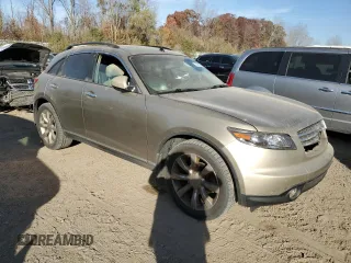 2003 Infiniti FX35 w/o Options with VIN JNRAS08U43X000911, listed as a Copart auction lot 76664594 with 271,511 mi miles and Clean Title. Bid and sale history available at carsss.com. Image 4.