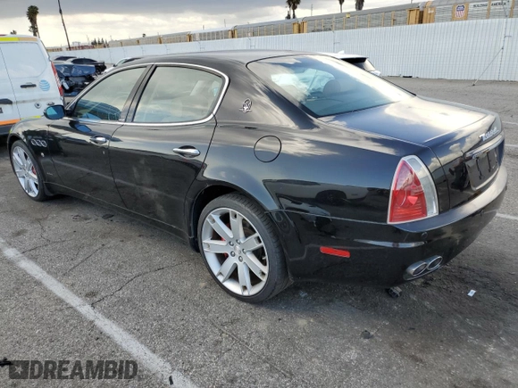 2007 Maserati Quattroporte with VIN ZAMFE39A870031379, listed as a Copart auction lot 51509105 with 58,329 mi miles and Salvage Title. Bid and sale history available at carsss.com. Image 2.