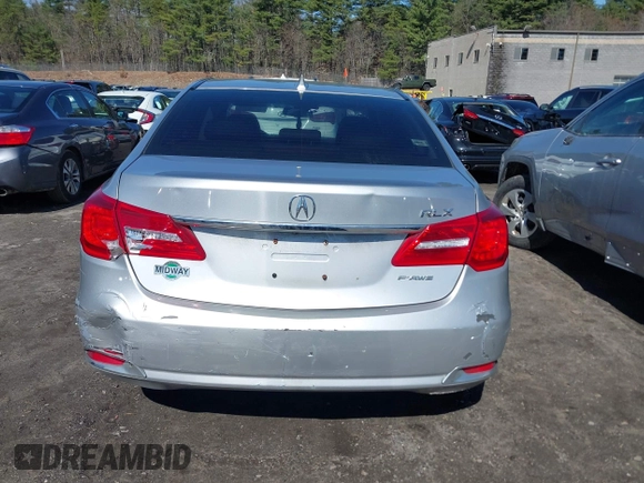 2014 Acura RLX with VIN JH4KC1F3XEC002575, listed as a IAAI auction lot 41972287 with 126,636 mi miles. Bid and sale history available at carsss.com. Image 16.