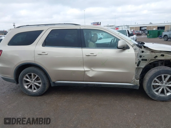 2015 Dodge Durango Limited with VIN 1C4RDHDG4FC907200, listed as a IAAI auction lot 41454294 with 268,848 mi miles and . Bid and sale history available at carsss.com. Image 14.