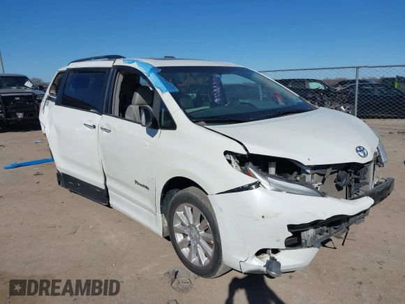 2011 Toyota Sienna XLE AAS with VIN 5TDYK3DCXBS126143, listed as a IAAI auction lot 41663238 with 154,238 mi miles. Bid and sale history available at carsss.com. Image 1.