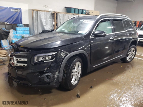 2023 Mercedes-Benz GLB with VIN W1N4M4HB4PW330159, listed as a Copart auction lot 86795144 with 16,254 mi miles and Salvage Title. Bid and sale history available at carsss.com. Image 1.