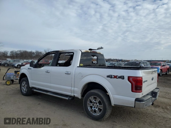2017 Ford F-150 XL with VIN 1FTEW1EF2HKD48454, listed as a Copart auction lot 43140355 with 0 mi miles and Salvage Title. Bid and sale history available at carsss.com. Image 2.