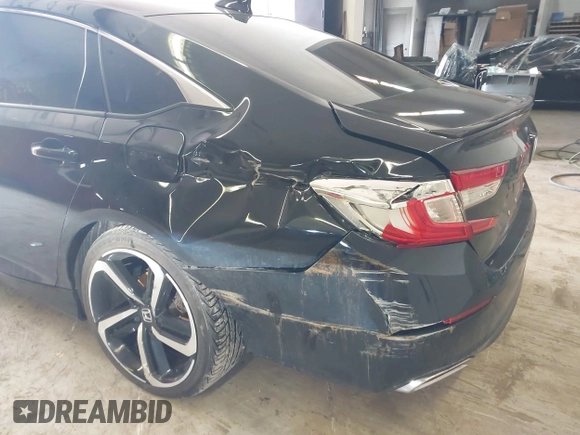 2019 Honda Accord Sport with VIN 1HGCV1F39KA074151, listed as a IAAI auction lot 41644585 with 116,628 mi miles and . Bid and sale history available at DreamBid. Image 6.