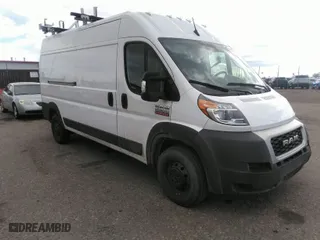 2022 Ram ProMaster Cargo Van with VIN 3C6LRVDG8NE123557, listed as a IAAI auction lot 41782930 with 55,967 mi miles. Bid and sale history available at carsss.com. Image 1.