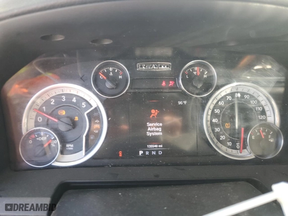 2016 Ram 2500 Laramie with VIN 3C6UR5FL7GG287274, listed as a Copart auction lot 73948314 with 135,540 mi miles and Salvage Title. Bid and sale history available at carsss.com. Image 9.