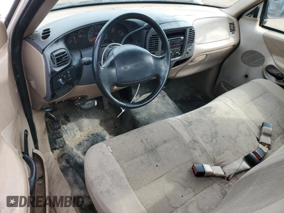1998 Ford F-150 with VIN 1FTZF1725WKB16536, listed as a Copart auction lot 51173615 with 150,676 mi miles and Clean title. Bid and sale history available at DreamBid. Image 8.