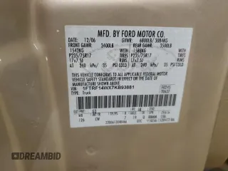 2007 Ford F-150 XL z VIN 1FTRF14WX7KB93881, wystawiony jako Copart lot #89366415 z przebiegiem 114 286 mil mil oraz Szkoda całkowita • Salvage title. Historia ofert i sprzedaży dostępna na DreamBid. Obrazek 12.