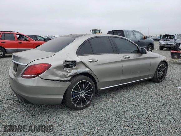 2020 Mercedes-Benz C 300 with VIN WDDWF8DBXLR531683, listed as a Copart auction lot 60131475 with 64,797 mi miles and Salvage title. Bid and sale history available at DreamBid. Image 3.