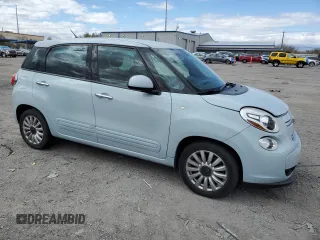 2014 FIAT 500L Easy with VIN ZFBCFABH6EZ020375, listed as a Copart auction lot 49084175 with 106,992 mi miles and Salvage Title. Bid and sale history available at carsss.com. Image 4.