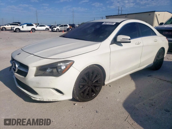2018 Mercedes-Benz CLA 250 with VIN WDDSJ4GB4JN502413, listed as a Copart auction lot 56572235 with 85,023 mi miles and Clean title. Bid and sale history available at DreamBid. Image 1.