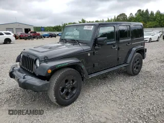 2015 Jeep Wrangler Unlimited Sahara with VIN 1C4BJWEG1FL686118, listed as a Copart auction lot 61156595 with 111,336 mi miles and Salvage title. Bid and sale history available at DreamBid. Image 1.