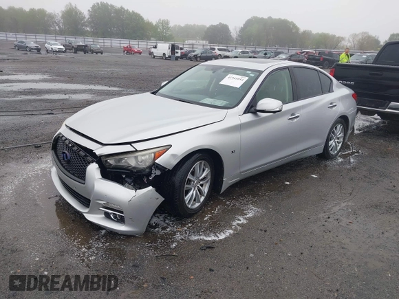 2014 Infiniti Q50 Premium with VIN JN1BV7AP3EM674645, listed as a IAAI auction lot 41941054 with 77,270 mi miles. Bid and sale history available at carsss.com. Image 19.