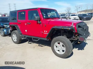 2008 Jeep Wrangler Unlimited X with VIN 1J4GA39188L619460, listed as a IAAI auction lot 41745778 with 199,799 mi miles. Bid and sale history available at carsss.com. Image 1.
