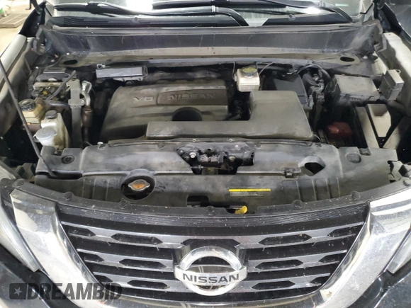 2017 Nissan Pathfinder SV with VIN 5N1DR2MM7HC662261, listed as a Copart auction lot 61438525 with 159,864 mi miles and Salvage title. Bid and sale history available at DreamBid. Image 12.