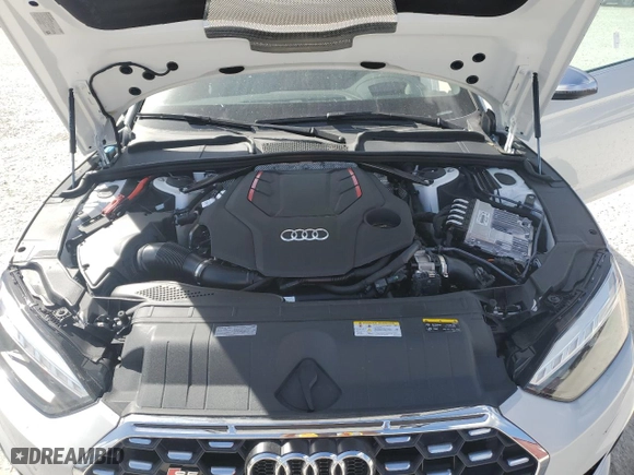 2023 Audi S5 Cabriolet Premium Plus with VIN WAUY4GF58PN007050, listed as a Copart auction lot 75691014 with NaN miles and Non Repairable. Bid and sale history available at carsss.com. Image 11.