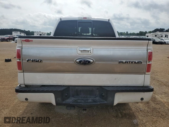 2011 Ford F-150 XLT with VIN 1FTFW1ET1BFD29677, listed as a Copart auction lot 54727835 with 155,367 mi miles and Salvage title. Bid and sale history available at DreamBid. Image 6.