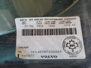 1996 Volvo 850 с VIN YV1LW5700T2266443, выставлен на аукционе Copart как лот 42971454 с пробегом 312 655 миль миль и Списание • Salvage title. История ставок и продаж доступна на DreamBid. Изображение 12.