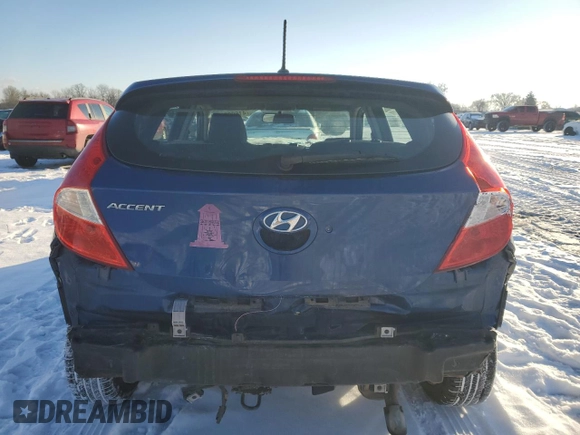 2016 Hyundai Accent Sport with VIN KMHCU5AE1GU294113, listed as a Copart auction lot 41609225 with 159,351 mi miles and Salvage Title. Bid and sale history available at carsss.com. Image 6.