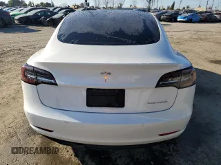 2022 Tesla Model 3 Long Range with VIN 5YJ3E1EB1NF174764, listed as a Copart auction lot 46035765 with 54,434 mi miles and Salvage Title. Bid and sale history available at carsss.com. Image 6.