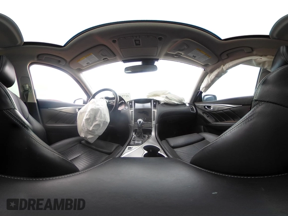 2019 Infiniti Q50 Signature Edition with VIN JN1EV7AP6KM540706, listed as a IAAI auction lot 41733726 with 45,847 mi miles and . Bid and sale history available at DreamBid. Image 17.