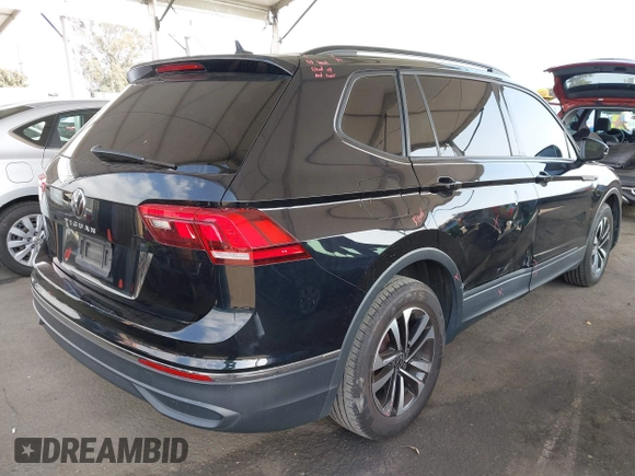 2023 Volkswagen Tiguan S with VIN 3VVRB7AX8PM068965, listed as a IAAI auction lot 42117545 with 60,121 mi miles and . Bid and sale history available at DreamBid. Image 4.