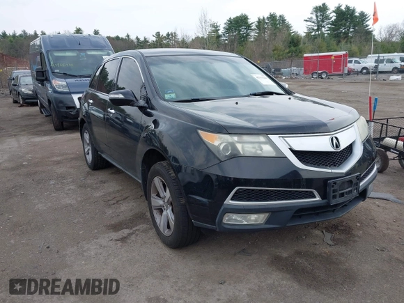 2012 Acura MDX Tech Pkg with VIN 2HNYD2H34CH504708, listed as a IAAI auction lot 42113263 with 161,067 mi miles. Bid and sale history available at carsss.com. Image 1.