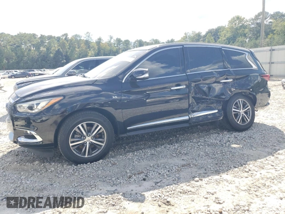 2020 Infiniti QX60 Pure with VIN 5N1DL0MN6LC532964, listed as a Copart auction lot 74000484 with 59,676 mi miles and Salvage Title. Bid and sale history available at DreamBid. Image 1.