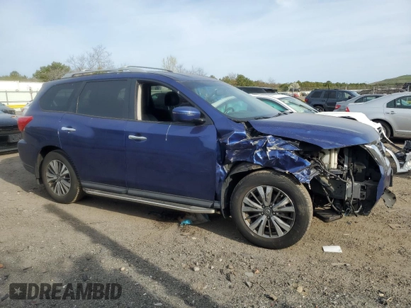 2017 Nissan Pathfinder SL with VIN 5N1DR2MM0HC618585, listed as a Copart auction lot 54053335 with 110,303 mi miles and Salvage Title. Bid and sale history available at DreamBid. Image 4.
