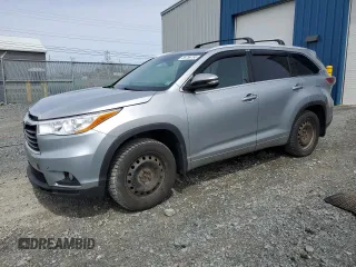2014 Toyota Highlander XLE with VIN 5TDJKRFHXES027419, listed as a Copart auction lot 55759765 with 215,639 mi miles and Salvage title. Bid and sale history available at DreamBid. Image 1.
