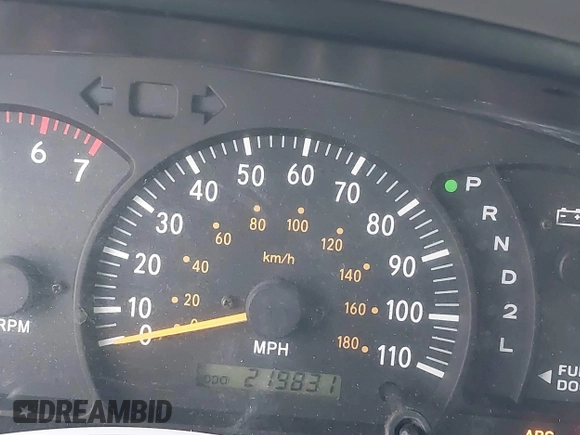 2003 Toyota Tundra SR5 with VIN 5TBBT44113S350273, listed as a IAAI auction lot 40482066 with 219,831 mi miles and . Bid and sale history available at DreamBid. Image 7.