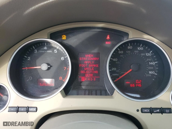 2007 Audi A4 2.0T with VIN WAUAF48H27K017866, listed as a Copart auction lot 86178714 with 66,146 mi miles and Salvage Title. Bid and sale history available at carsss.com. Image 9.