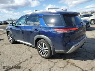 2022 Nissan Pathfinder Platinum with VIN 5N1DR3DK2NC219080, listed as a Copart auction lot 45295135 with 47,830 mi miles and Salvage Title. Bid and sale history available at carsss.com. Image 2.