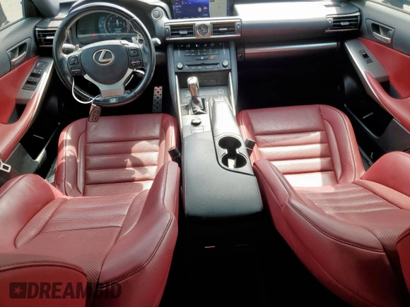 2017 Lexus IS 200t with VIN JTHBA1D27H5041648, listed as a Copart auction lot 50525555 with 86,238 mi miles and Salvage Title. Bid and sale history available at DreamBid. Image 8.