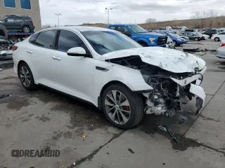 2016 Kia Optima SX Turbo with VIN 5XXGW4L23GG048523, listed as a Copart auction lot 47489175 with 91,922 mi miles and Salvage Title. Bid and sale history available at carsss.com. Image 4.