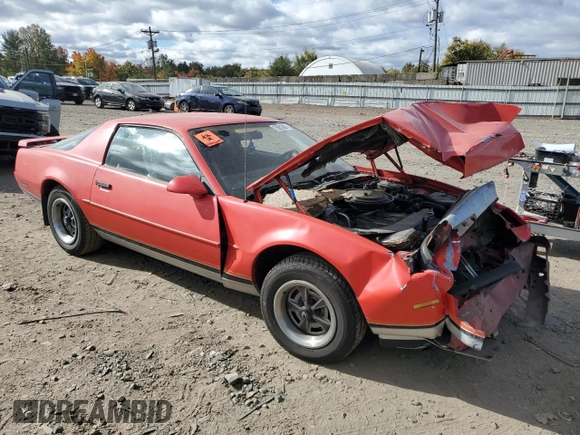 1987 Pontiac Firebird with VIN 1G2FS21H2HN234955, listed as a Copart auction lot 83531684 with Not provided miles and Salvage title. Bid and sale history available at DreamBid. Image 4.