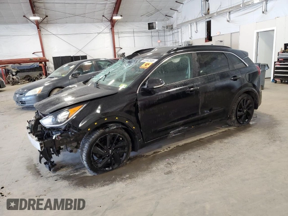 2019 Kia Niro EX with VIN KNDCC3LC1K5281842, listed as a Copart auction lot 48992555 with 48,800 mi miles and Salvage Title. Bid and sale history available at carsss.com. Image 1.