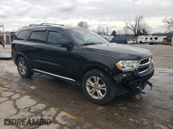 2012 Dodge Durango Crew with VIN 1C4RDJDG3CC158683, listed as a Copart auction lot 49988005 with 172,748 mi miles and Salvage Title. Bid and sale history available at DreamBid. Image 4.