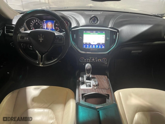 2014 Maserati Ghibli S Q4 with VIN ZAM57RTA9E1112724, listed as a Copart auction lot 53585485 with 45,525 mi miles and Salvage Title. Bid and sale history available at carsss.com. Image 9.