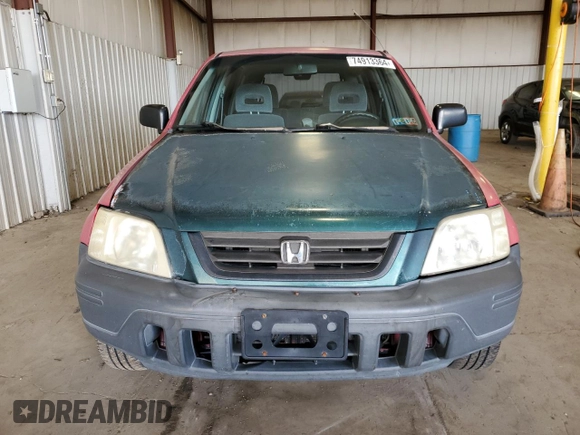 1997 Honda CR-V with VIN JHLRD1852VC033768, listed as a Copart auction lot 74913364 with 222,899 mi miles and Salvage Title. Bid and sale history available at carsss.com. Image 5.