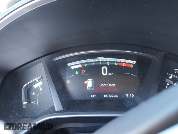 2017 Honda CR-V EX-L with VIN 2HKRW2H89HH629590, listed as a IAAI auction lot 41723084 with 77,429 mi miles. Bid and sale history available at carsss.com. Image 15.