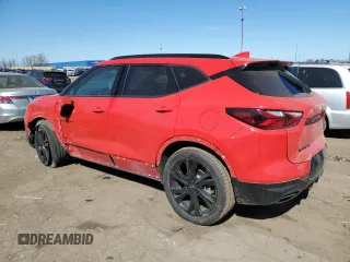 2022 Chevrolet Blazer RS with VIN 3GNKBKRS8NS137567, listed as a Copart auction lot 53806235 with 71,174 mi miles and Salvage title. Bid and sale history available at DreamBid. Image 2.