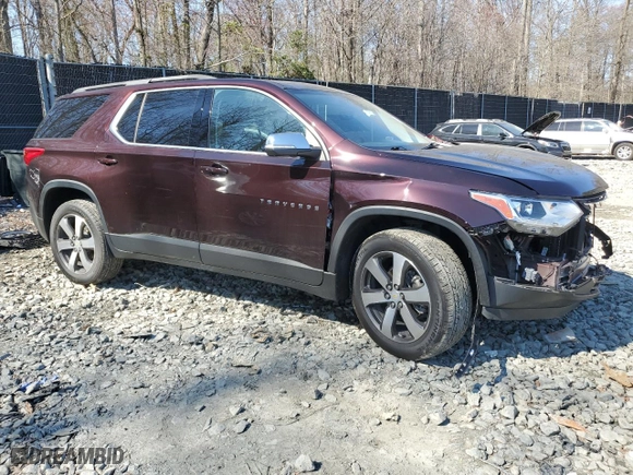 2021 Chevrolet Traverse LT Leather with VIN 1GNERHKW7MJ267963, listed as a Copart auction lot 51031185 with 32,460 mi miles and Salvage Title. Bid and sale history available at carsss.com. Image 4.