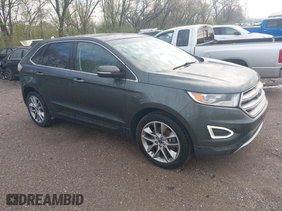 2015 Ford Edge Titanium with VIN 2FMPK4K95FBB20469, listed as a IAAI auction lot 41952318 with 186,859 mi miles. Bid and sale history available at carsss.com. Image 1.