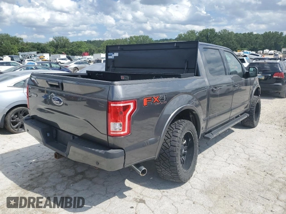 2017 Ford F-150 XL with VIN 1FTEW1EF5HFA56418, listed as a Copart auction lot 58428345 with 118,665 mi miles and Salvage title. Bid and sale history available at DreamBid. Image 3.