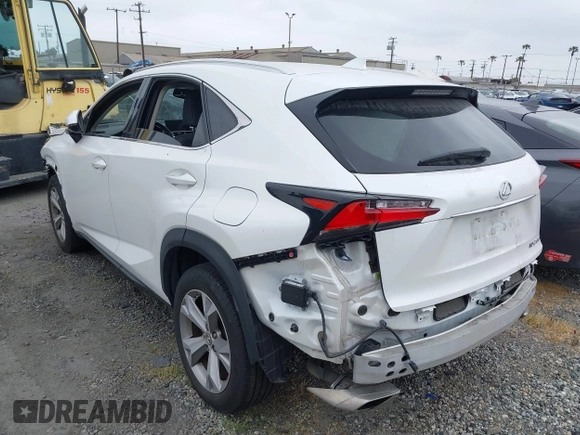 2017 Lexus NX 200t with VIN JTJYARBZ3H2055247, listed as a IAAI auction lot 41870982 with 101,750 mi miles and . Bid and sale history available at DreamBid. Image 3.