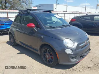 2014 FIAT 500 Sport with VIN 3C3CFFBR0ET190956, listed as a IAAI auction lot 41787319 with 140,754 mi miles. Bid and sale history available at carsss.com. Image 1.